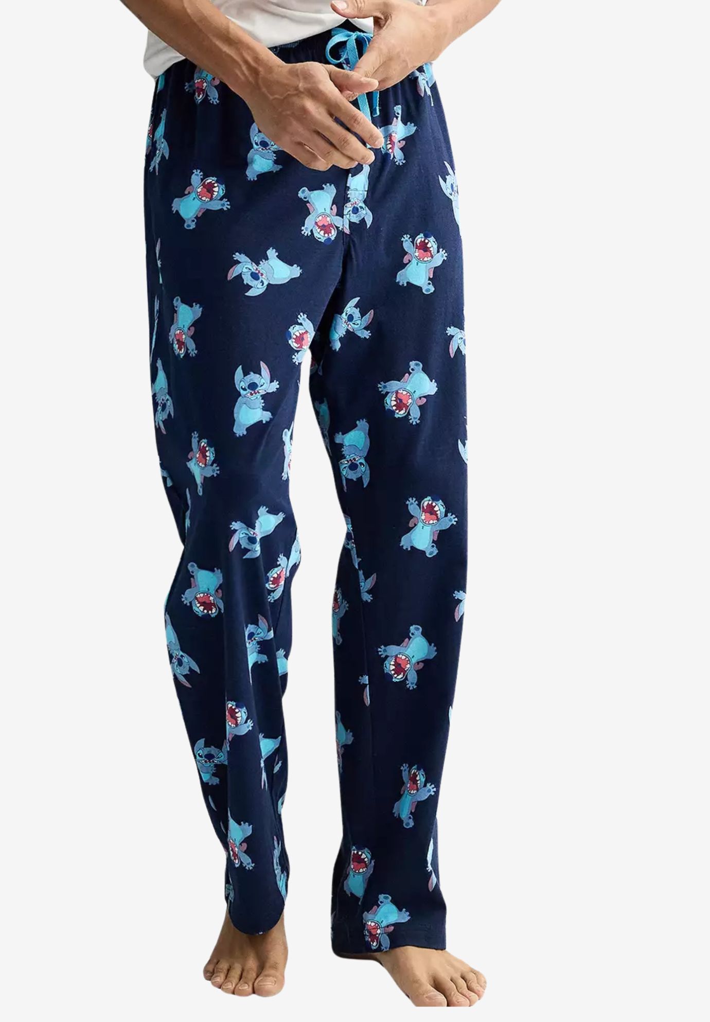Disney Lilo & Stitch Pajama Pants Sleepwear Loungewear All-Over Print, BLUE, alternate image number 2
