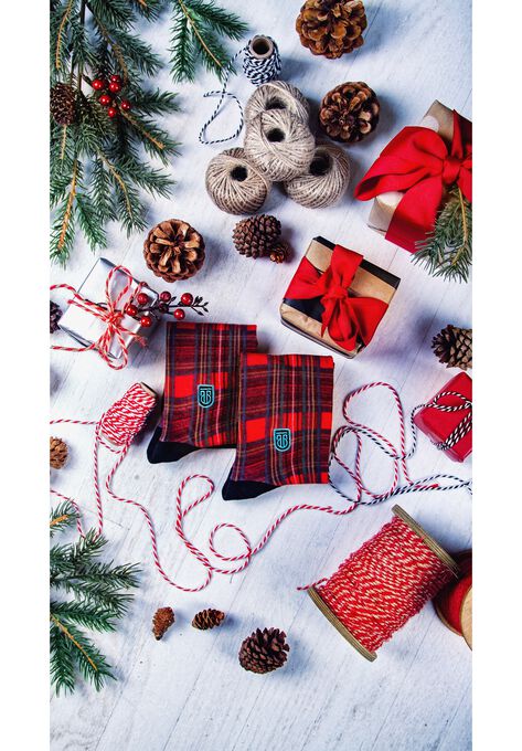 The Red Plaid Socks, , alternate image number null