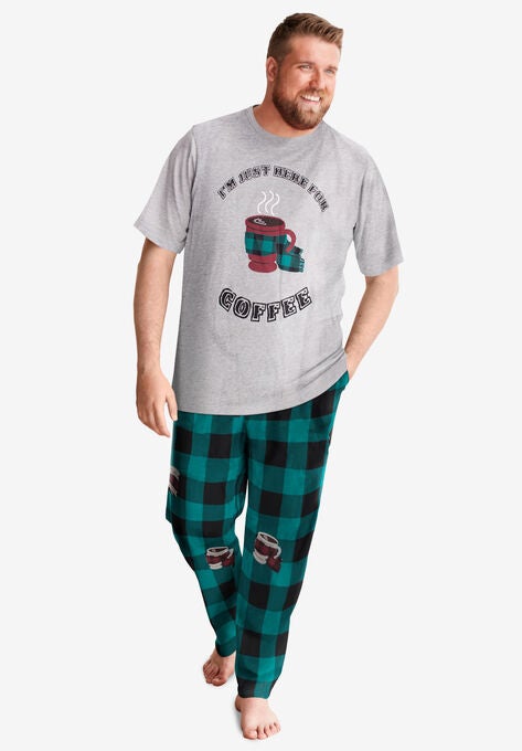 Lightweight Cotton Novelty PJ Set, , on-hover image number null