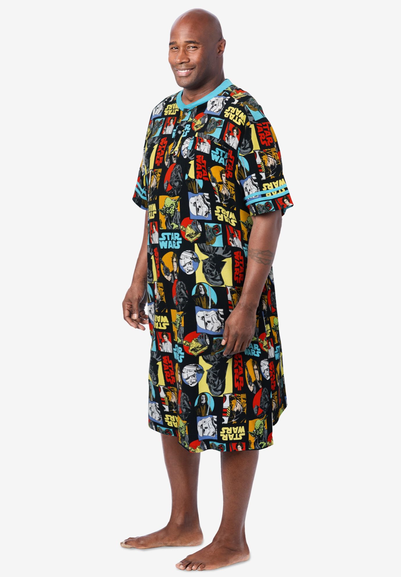 Licensed Novelty Nightshirt, RETRO STAR WARS, alternate image number 2