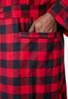 Jersey-Lined Flannel Robe, , alternate image number null