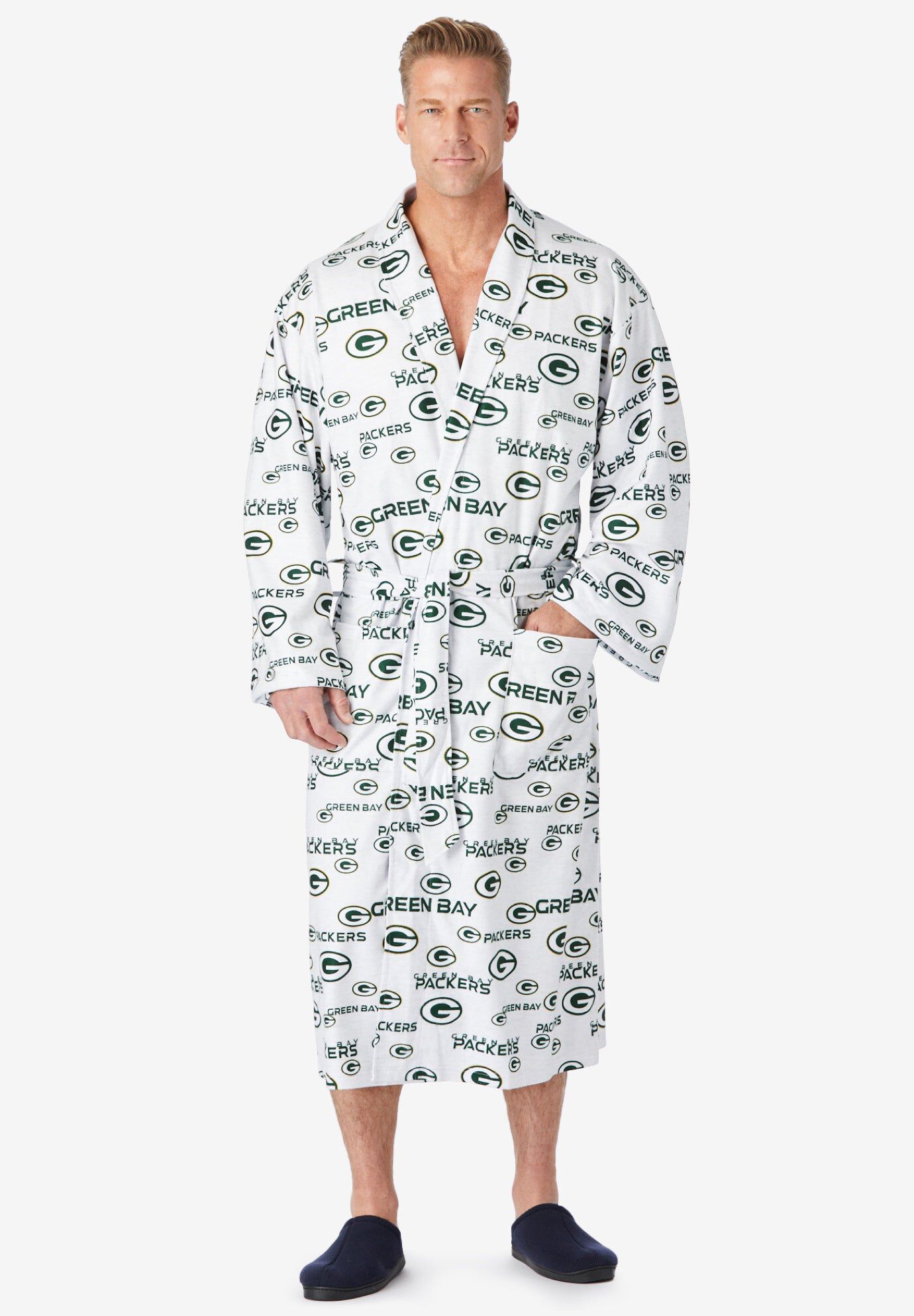 Polar Fleece Robe, GREEN BAY PACKERS, hi-res image number 0