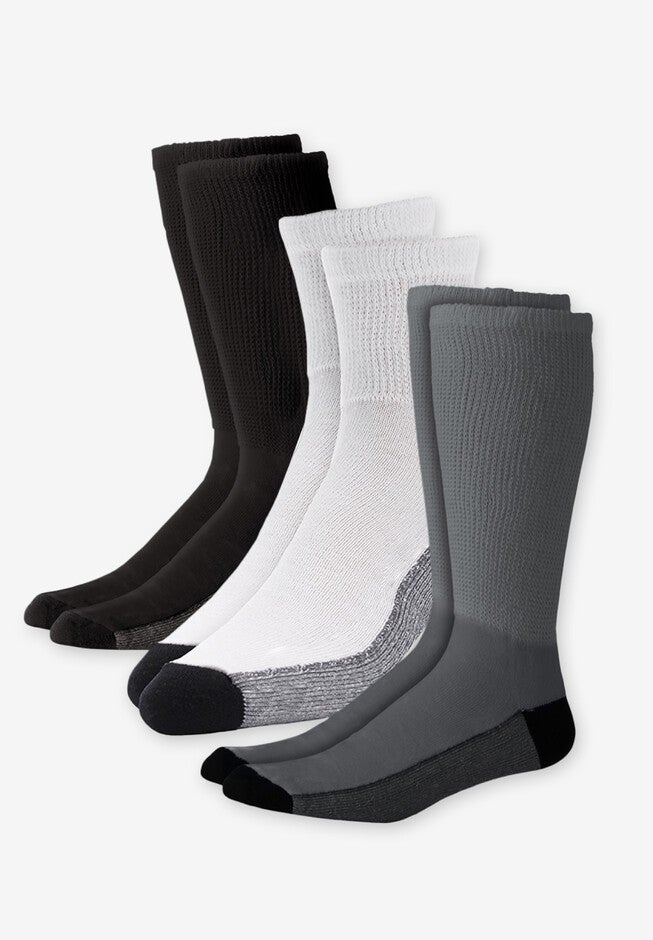 Full Length Cushioned Crew Socks 3-Pack, MULTI, hi-res image number null