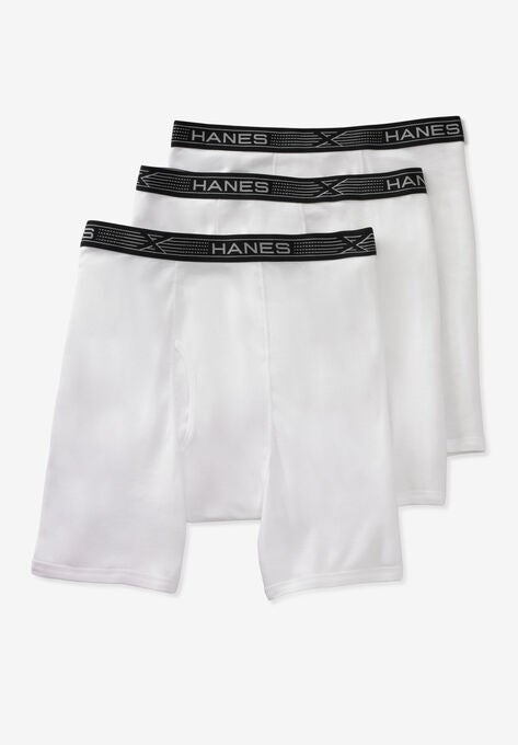 Hanes® X-Temp® Cycling Briefs 3-Pack, WHITE ASSORTED, hi-res image number null