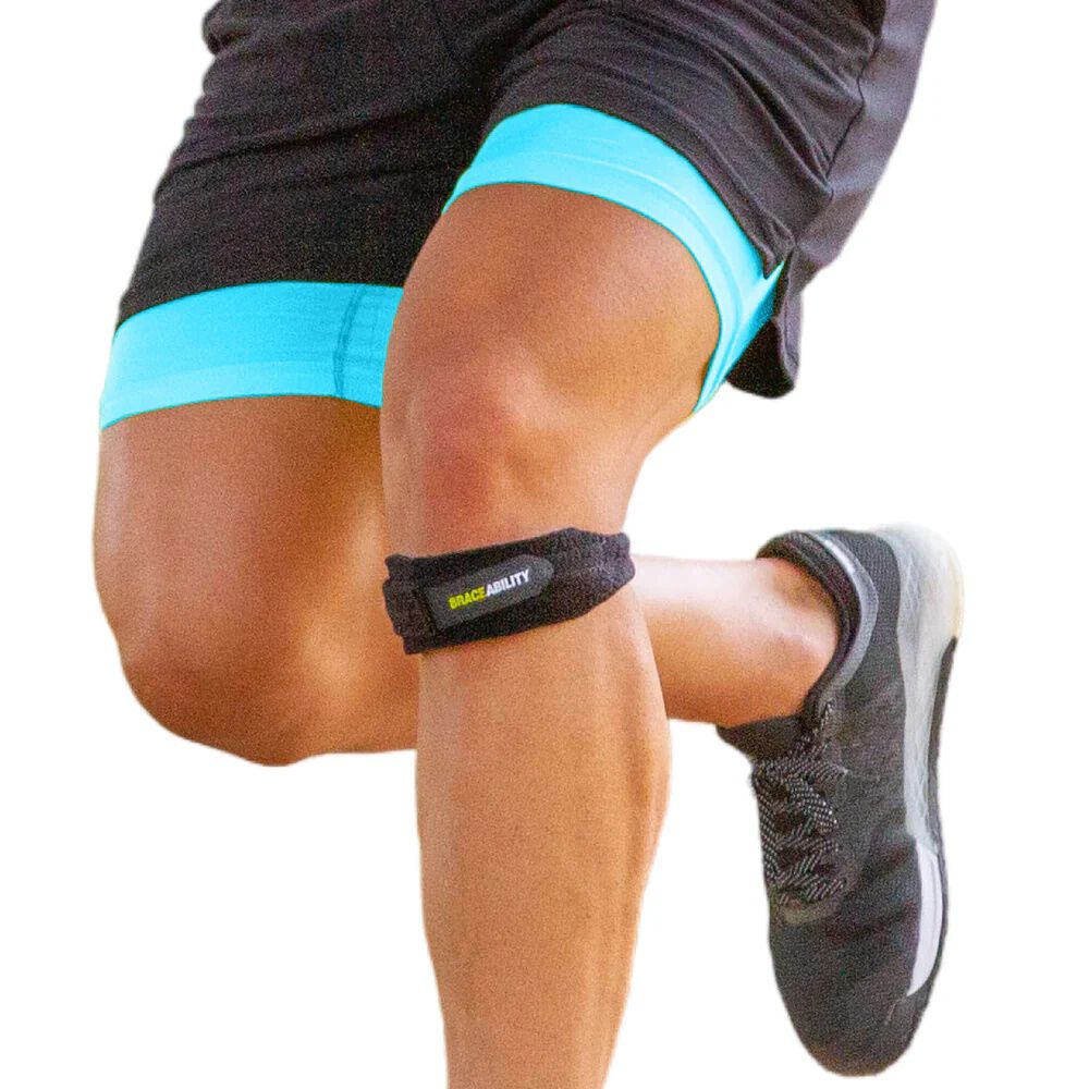 Patellar Tendon Knee Strap Brace, BLACK, hi-res image number 0
