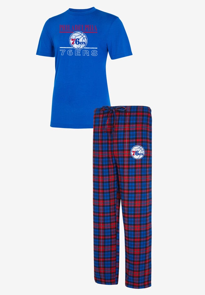 NBA® Flannel PJ Set, 76ERS, hi-res image number 0