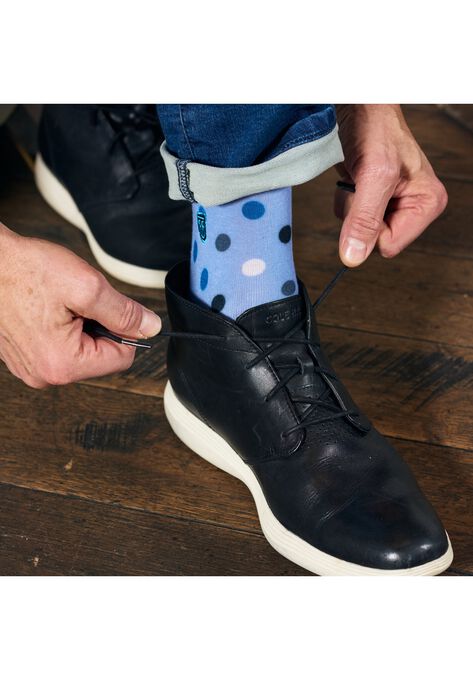 The Blue Danny (Blue Polka Dots) Socks, , alternate image number null