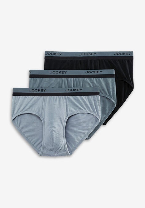 Jockey ® 3-Pack Performance Brief, IRON GREY BLACK, hi-res image number null