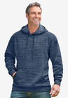 KS SPORT™ WICKING FLEECE HOODIE, NAVY MARL, hi-res image number null
