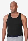 Hanes® Tagless Tank Undershirt 3-Pack, BLACK, hi-res image number 0