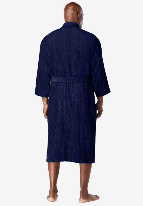 Terry Velour Kimono Robe, , on-hover image number null