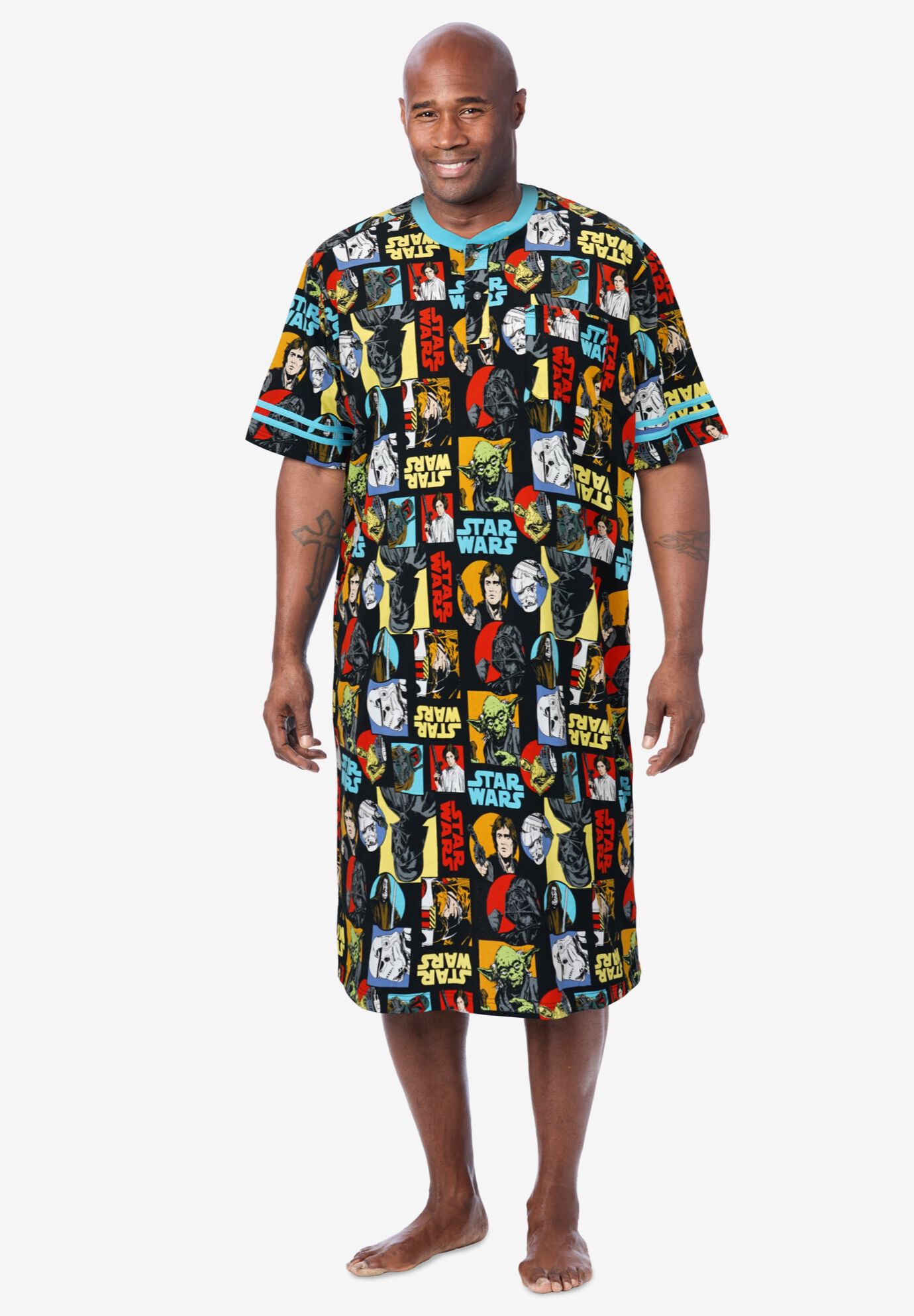 Licensed Novelty Nightshirt, RETRO STAR WARS, alternate image number 3