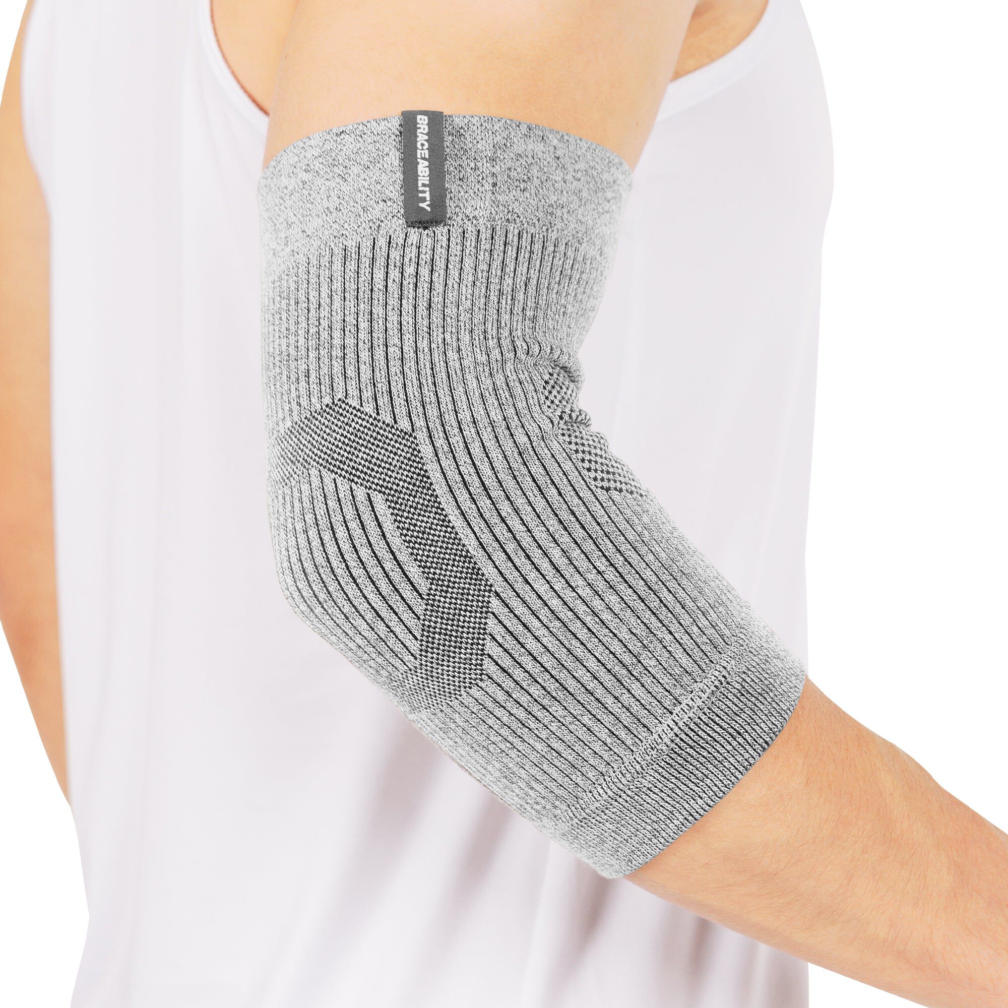 Comfort Elbow Sleeve, GRAY, hi-res image number 0