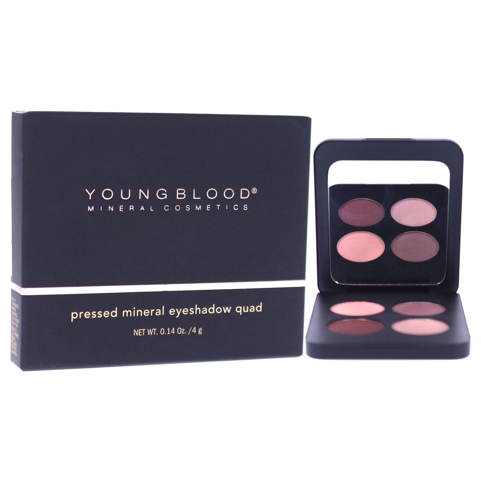Pressed Mineral Eyeshadow Quad - Vintage by Youngblood for Women - 0.14 oz Eye Shadow, See Description, alternate image number 1