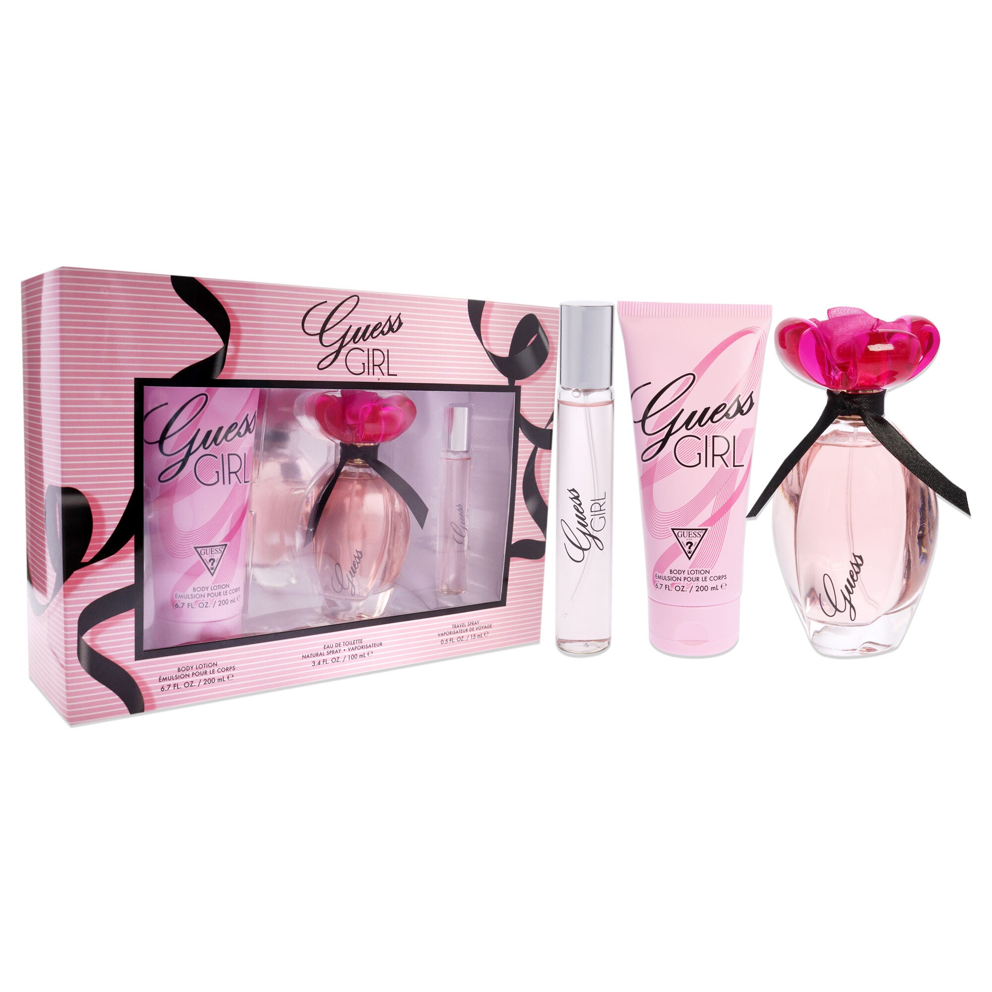 Guess Girl by Guess for Women - 3 Pc Gift Set 3.4oz EDT Spray, 0.5oz EDT Spray, 6.7oz Body Lotion, See Description, alternate image number 2