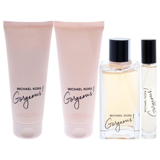Gorgeous by Michael Kors for Women - 4 Pc Gift Set 3.4oz EDP Spray, 0.3oz EDP Spray, 3.4oz Body Lotion, 3.4oz Shower Gel, , alternate image number 6