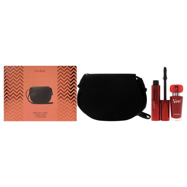 Vamp! Sexy Lashes and Vamp Lipstick Kit by Pupa Milano for Women - 3 Pc Set, NA, hi-res image number null