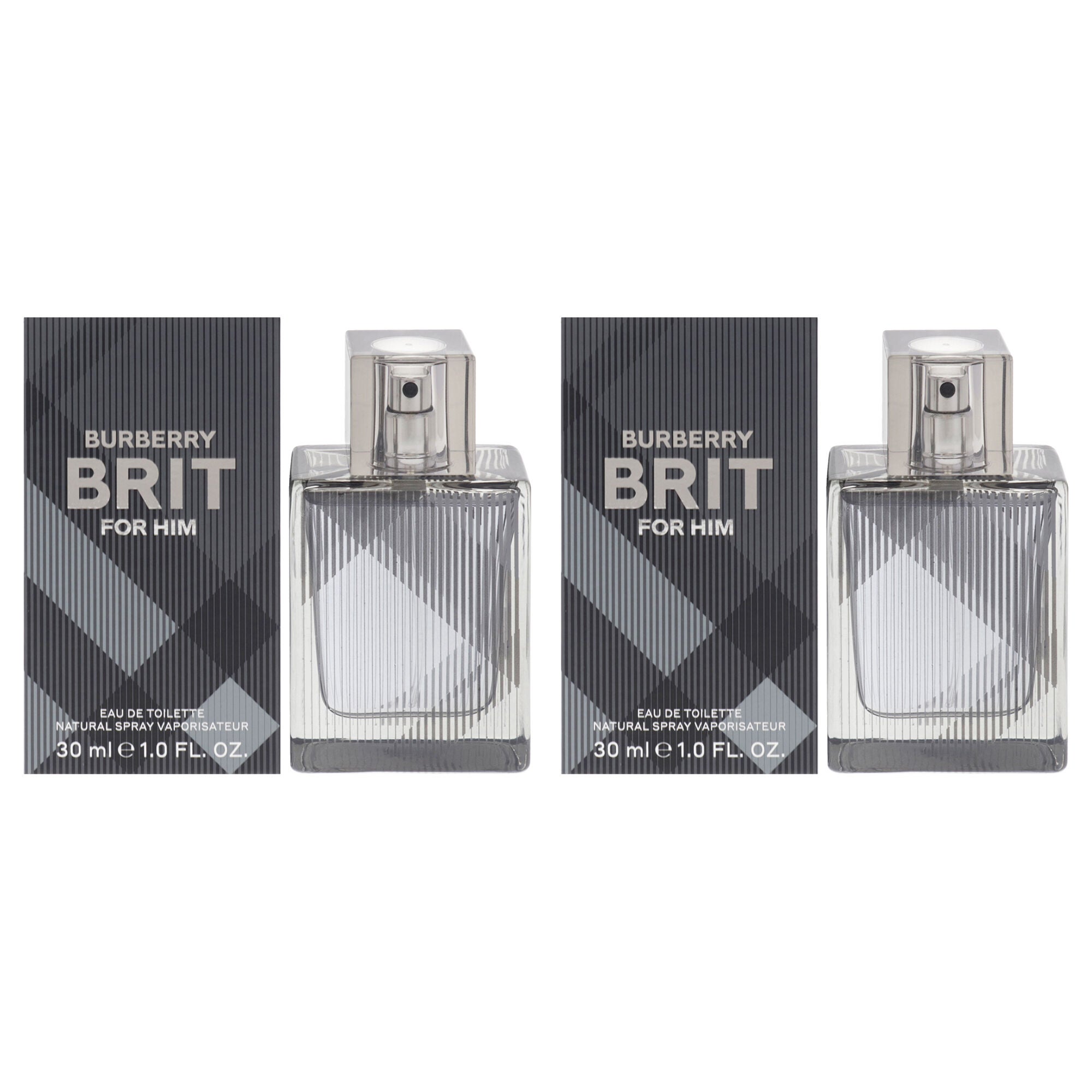 Burberry Brit by Burberry for Men - 1 oz EDT Spray - Pack of 2, Clear, hi-res image number 0