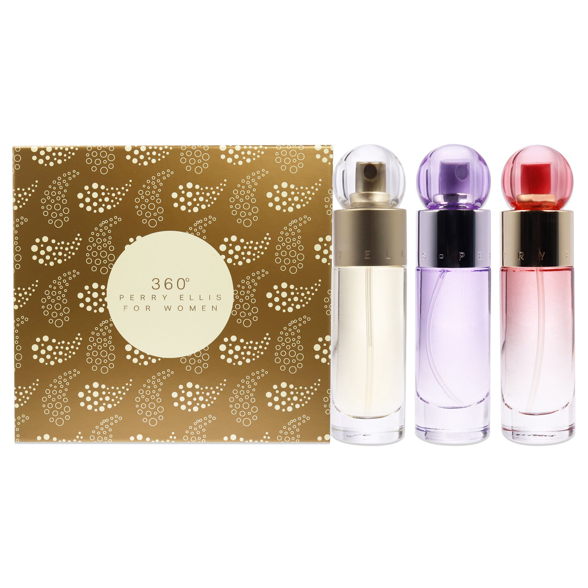 360 by Perry Ellis for Women - 3 Pc Gift Set 1oz EDT Spray, 1oz Coral EDP Spray, 1oz Purple EDP Spray, , alternate image number 4