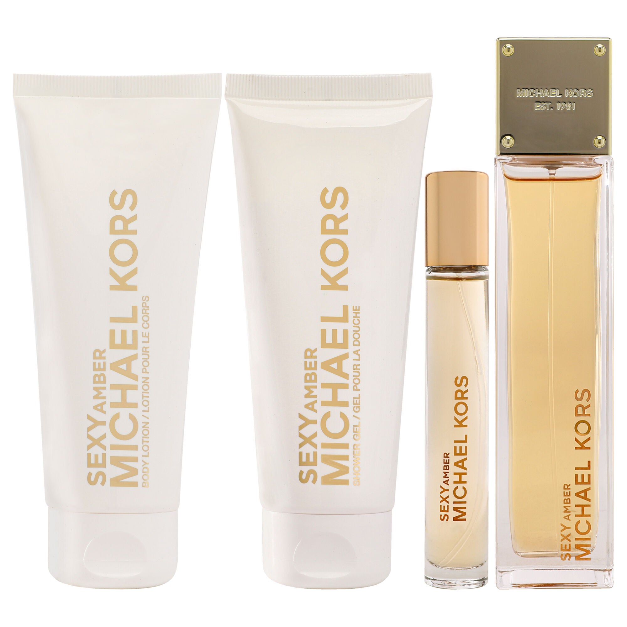 Sexy Amber by Michael Kors for Women - 4 Pc Gift Set 3.4oz EDP Spray, 0.33oz EDP Spray 3.4oz Body Lotion, 3.4oz Shower Gel, , alternate image number 5