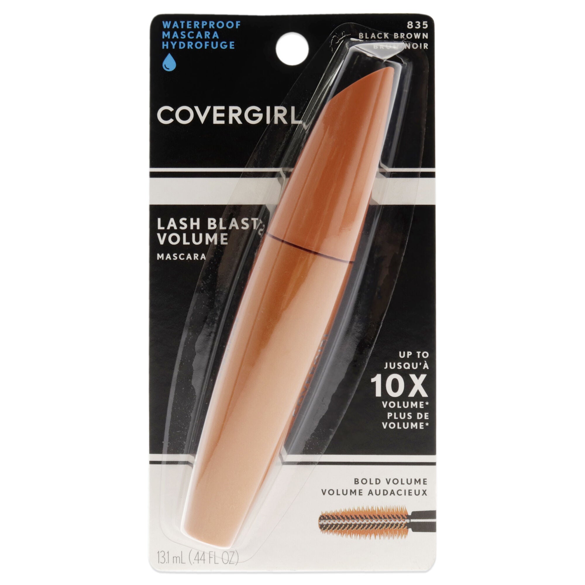 Lash Blast Volume Waterproof Mascara - 835 Black Brown by CoverGirl for Women - 0.44 oz Mascara, See Description, hi-res image number 0