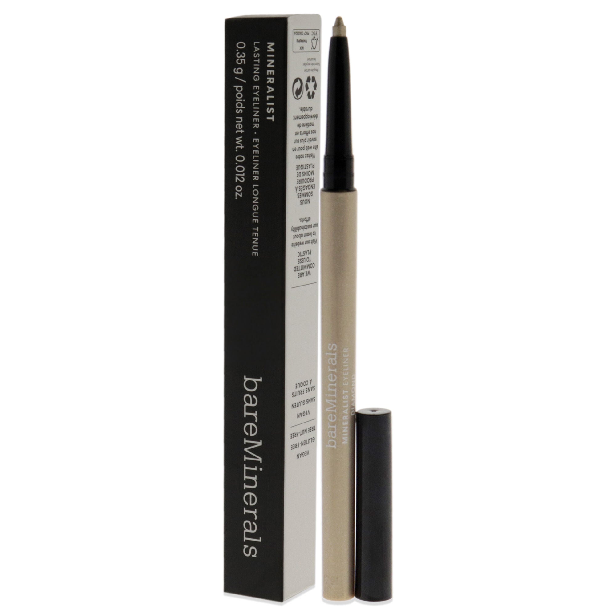 Mineralist Lasting Eyeliner - Diamond by bareMinerals for Women - 0.012 oz Eyeliner, See Description, alternate image number 3
