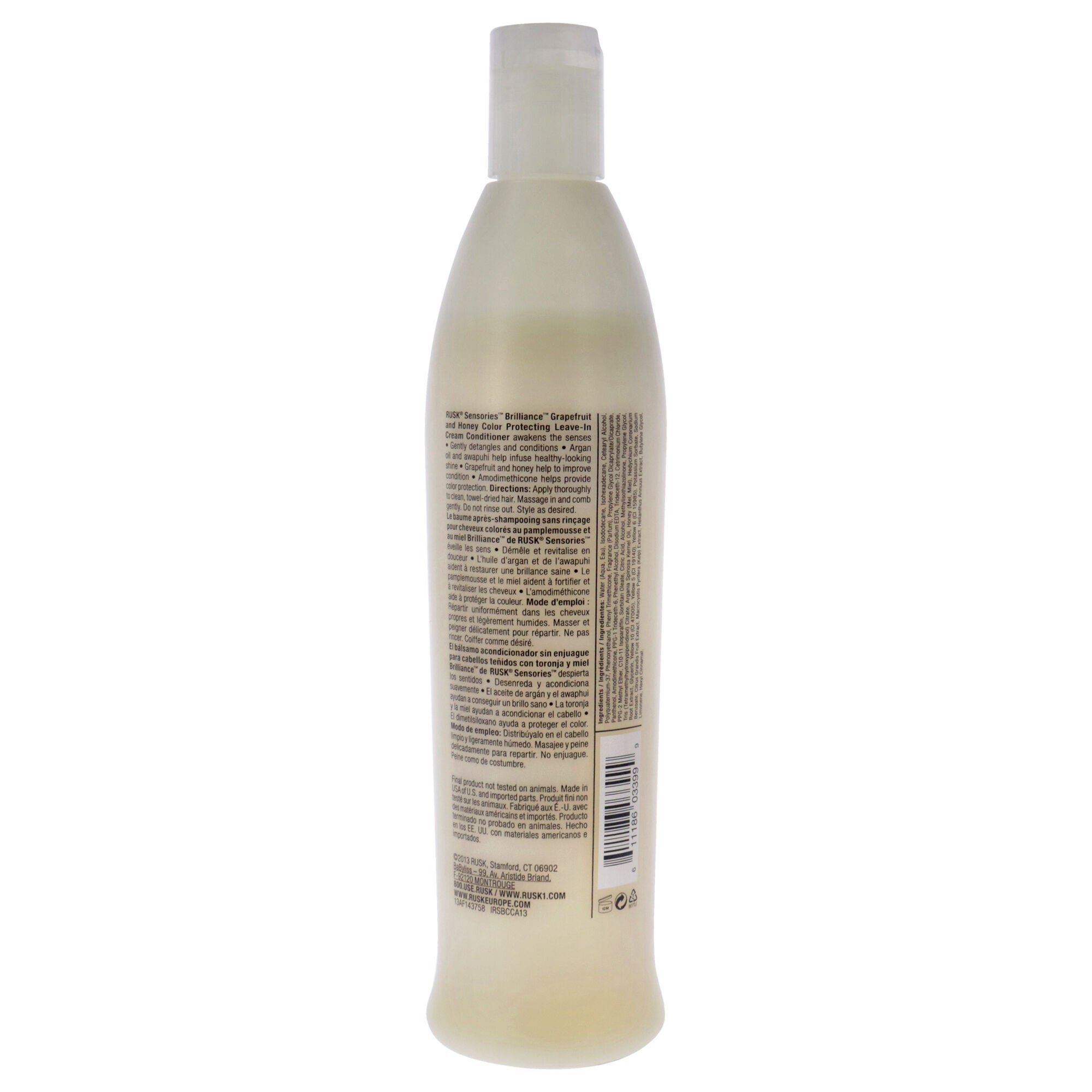 Sensories Brilliance Conditioner by Rusk for Unisex - 13.5 oz Conditioner, See Description, alternate image number 1