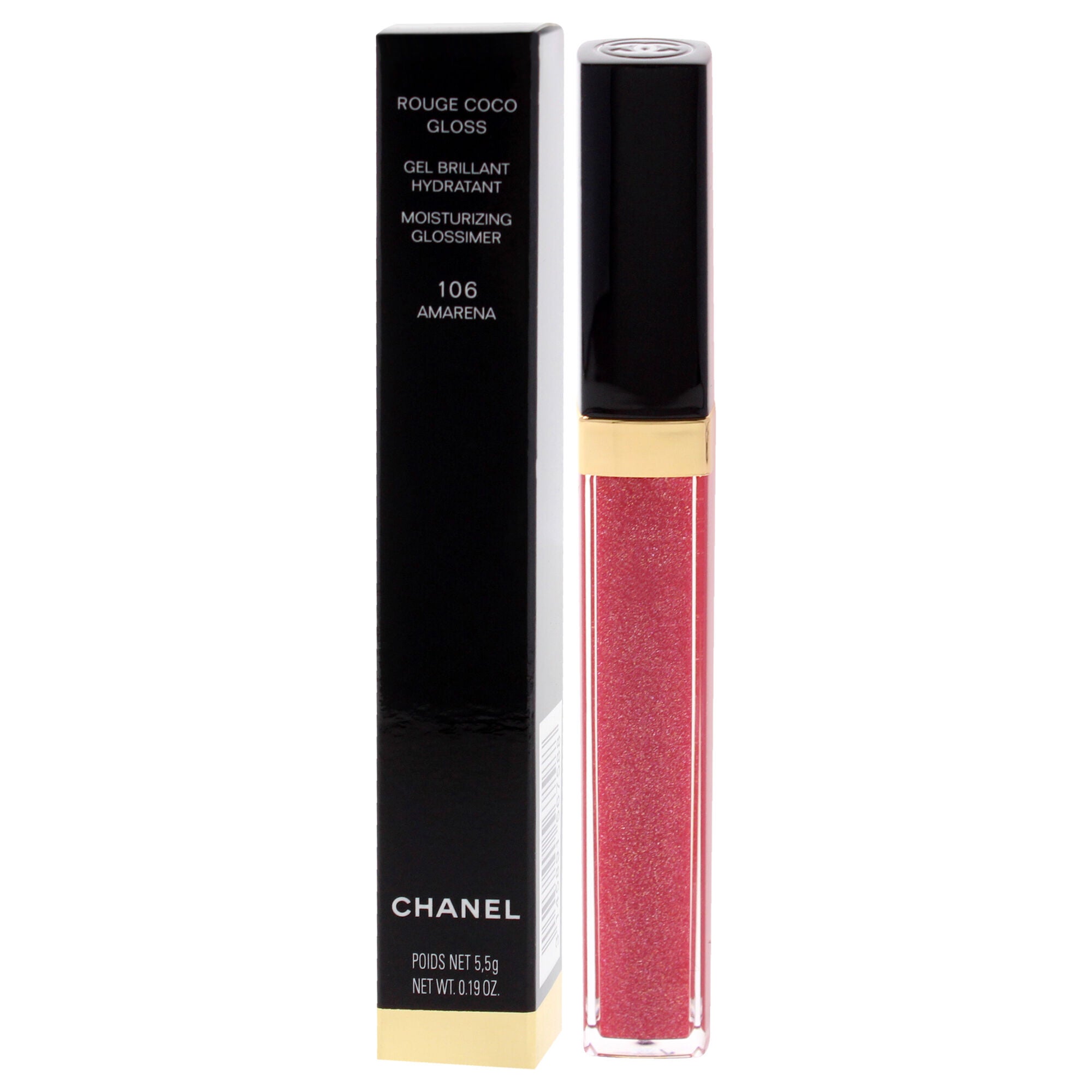 Rouge Coco Gloss Moisturizing Glossimer - 106 Amarena by Chanel for Women - 0.19 oz Lip Gloss, See Description, alternate image number 3