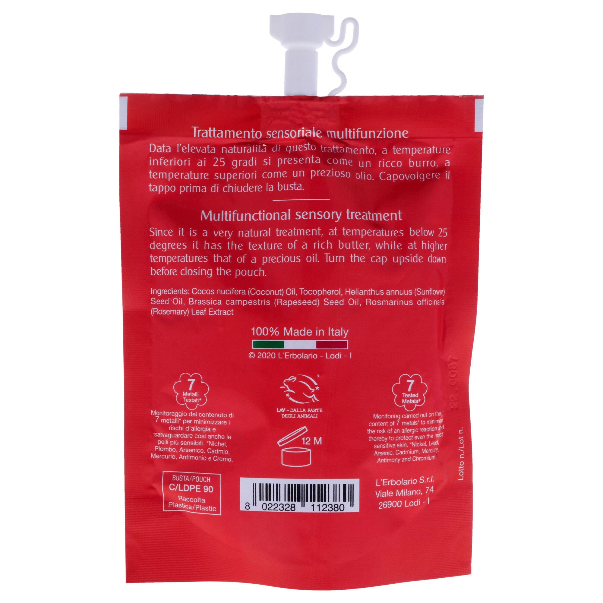 Organic And Fair Trade Virgin Oil - Coconut by LErbolario for Unisex - 1.6 oz Oil, , alternate image number 3