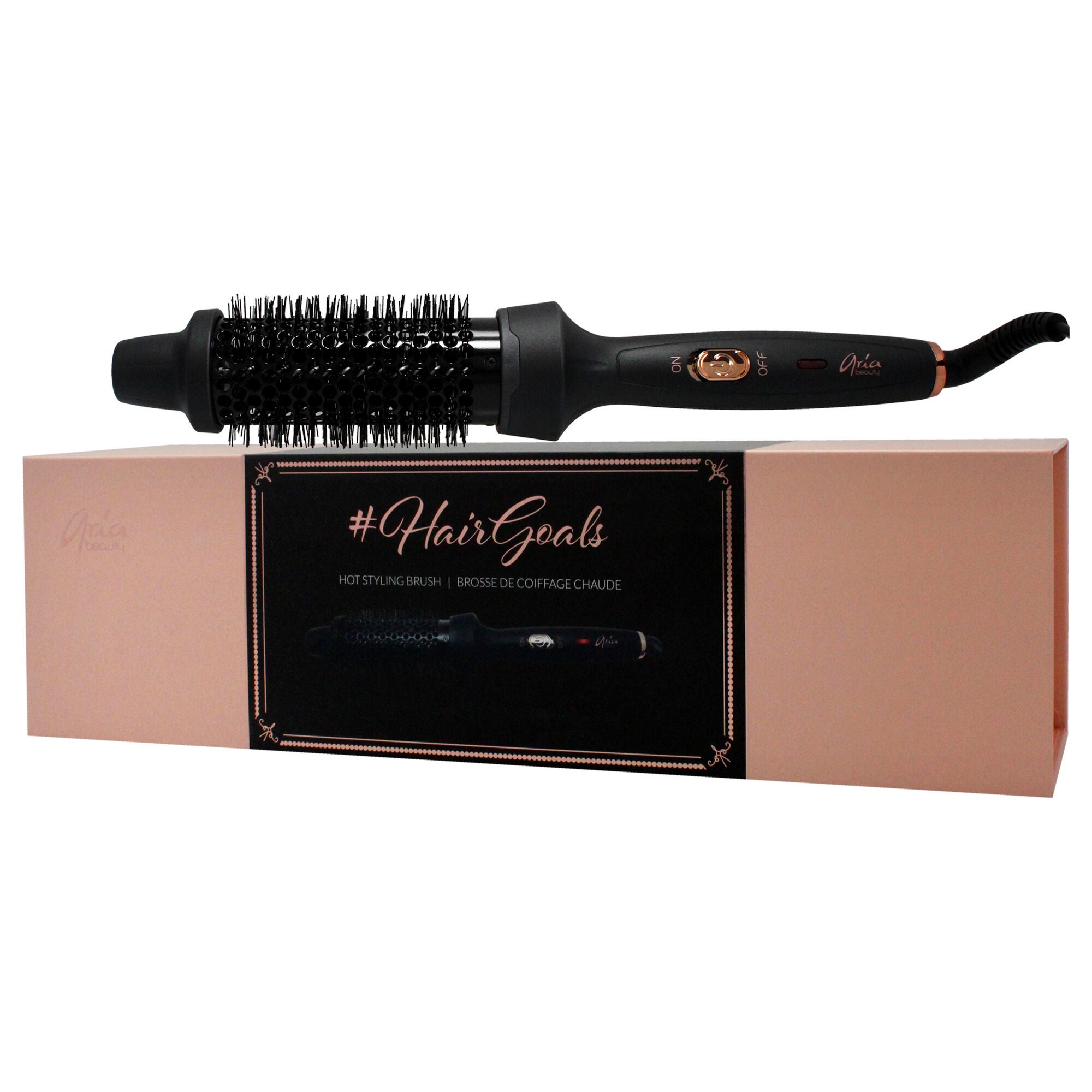 Hairgoals Hot Styling Brush - Black by Aria Beauty for Women - 1.5 Inch Brush, , alternate image number 7