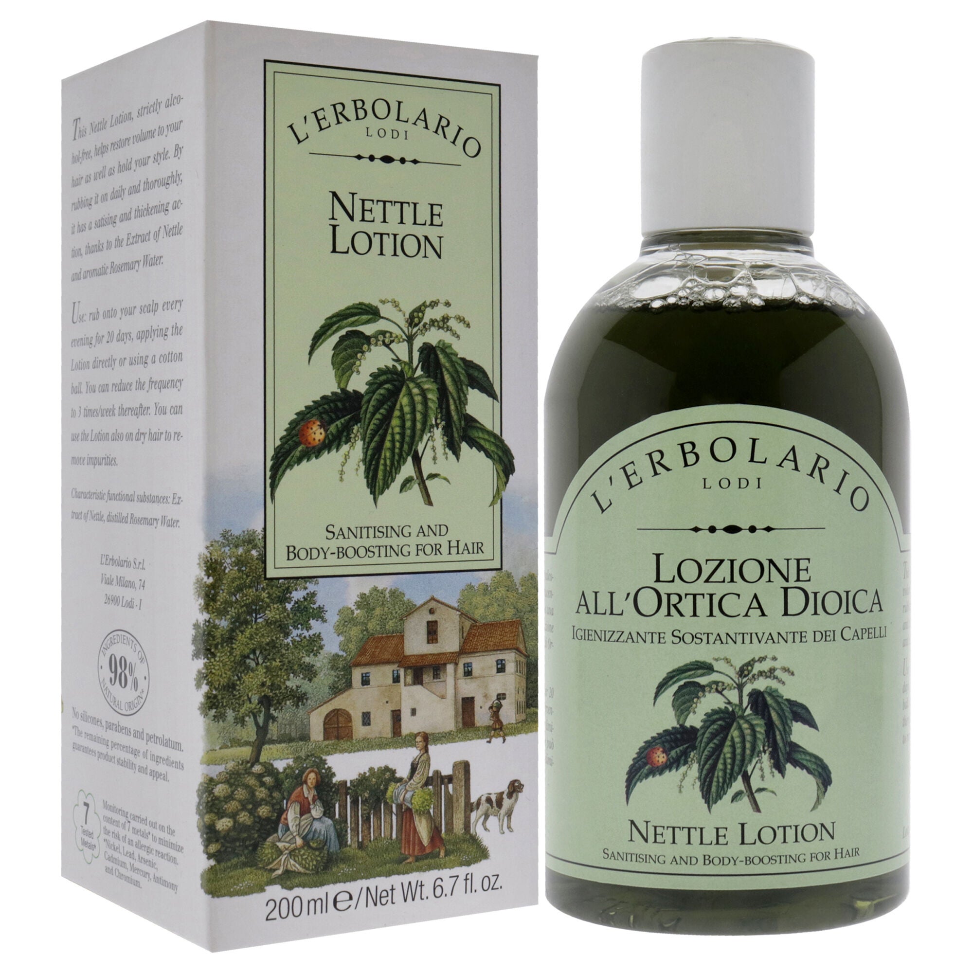 Nettle Lotion by LErbolario for Unisex - 6.7 oz Lotion, , alternate image number 6