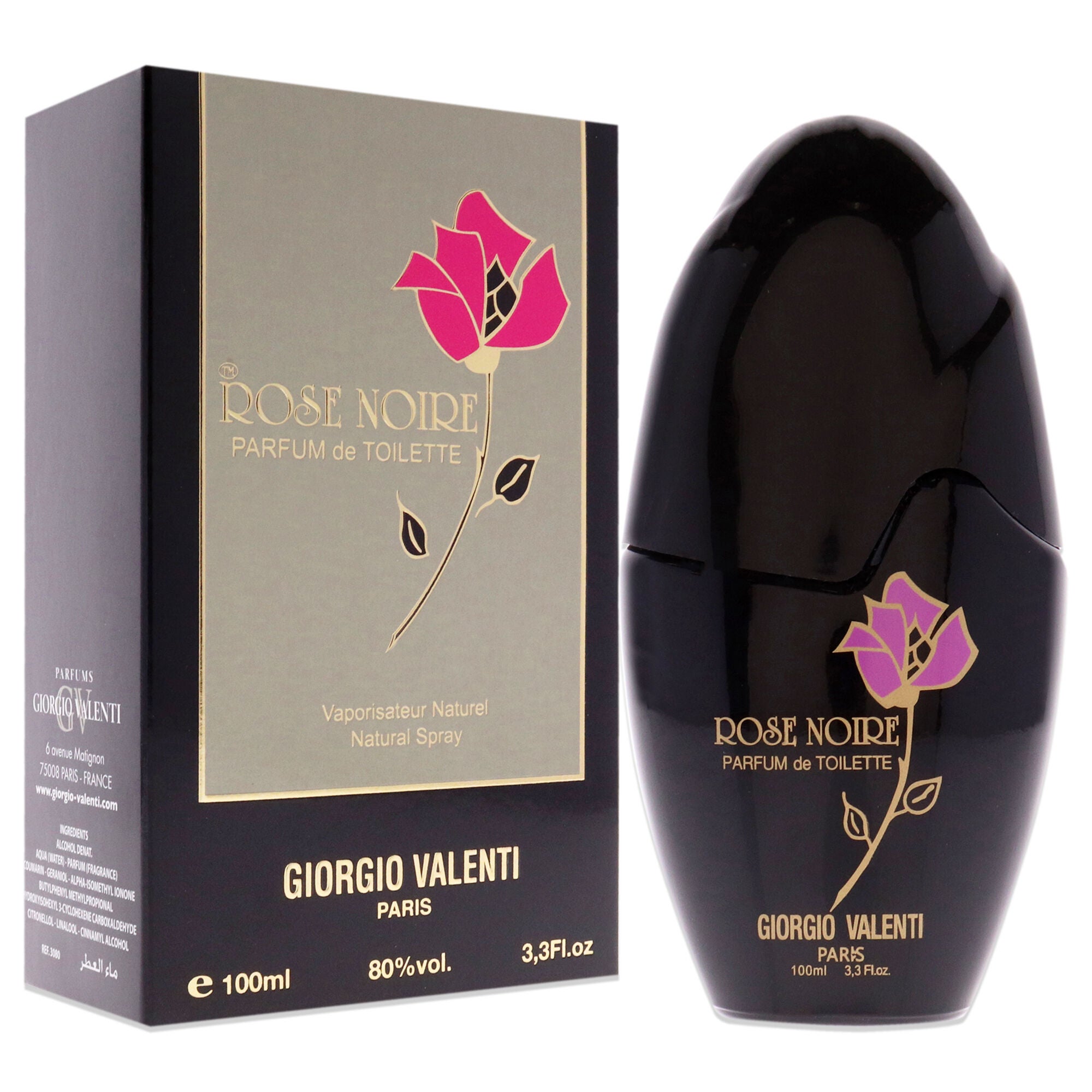 Rose Noire by Giorgio Valenti for Women - 3.3 oz PDT Spray, See Description, alternate image number 1