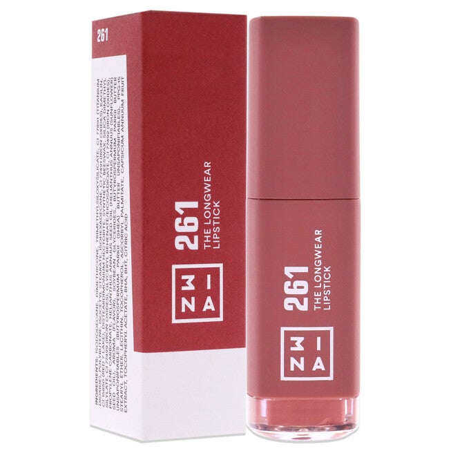 The Longwear Lipstick - 261 Dark Nude by 3INA for Women - 0.20 oz Lipstick, NA, alternate image number null