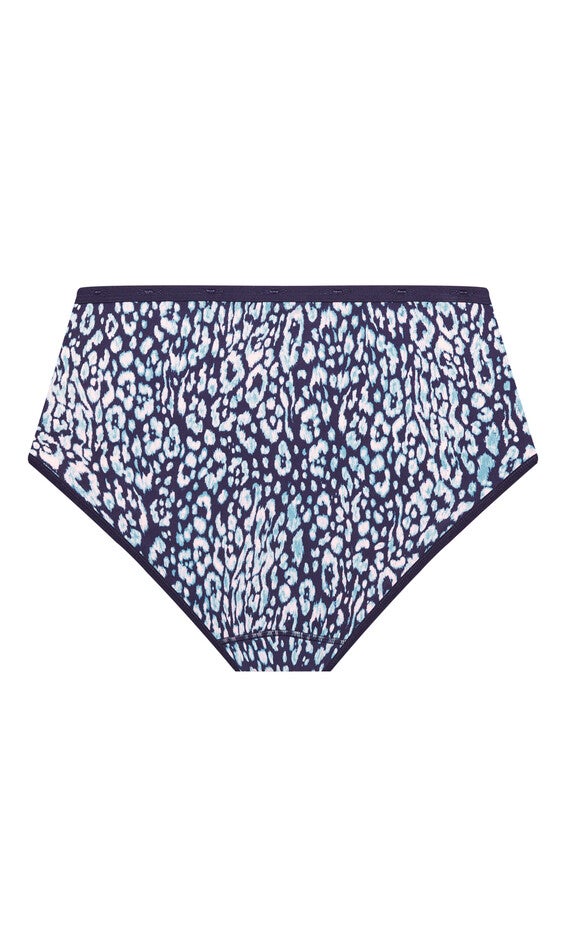 Microfiber Print Full Brief - navy, , alternate image number 3