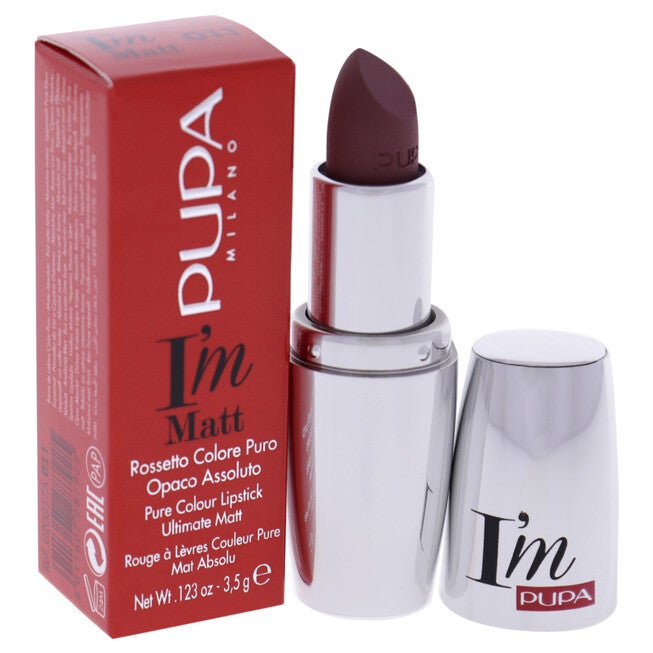 I Am Matte Pure Colour Lipstick - 011 Intense Nude by Pupa Milano for Women - 0.123 oz Lipstick, See Description, alternate image number 1