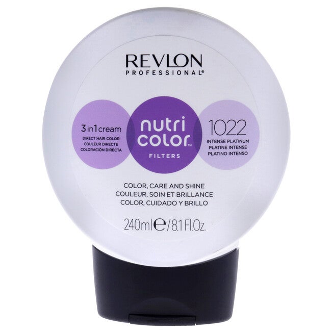 Nutri Color Cream - 1022 Intense Platinum by Revlon for Unisex - 8.1 oz Hair Color, See Description, hi-res image number 0