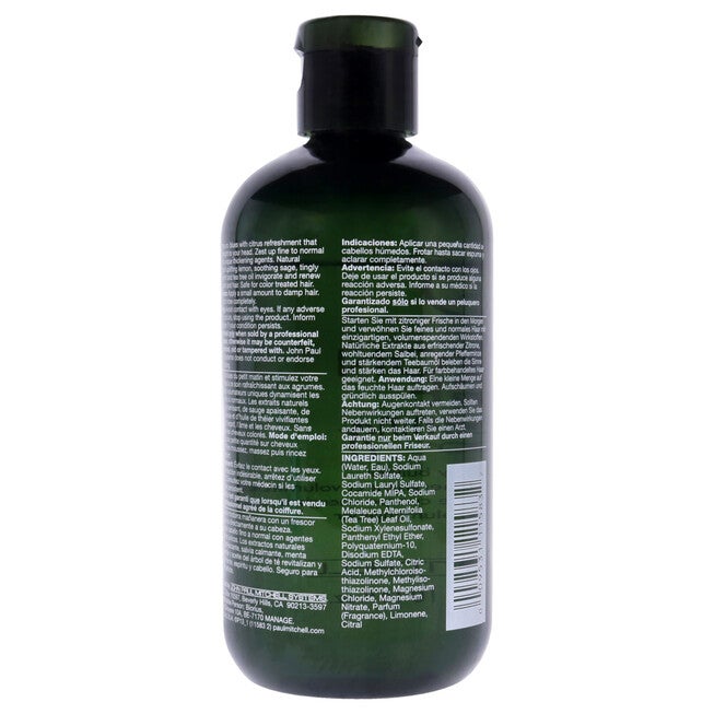 Lemon Sage Thickening Shampoo by Paul Mitchell for Unisex - 10.14 oz Shampoo, See Description, alternate image number 2