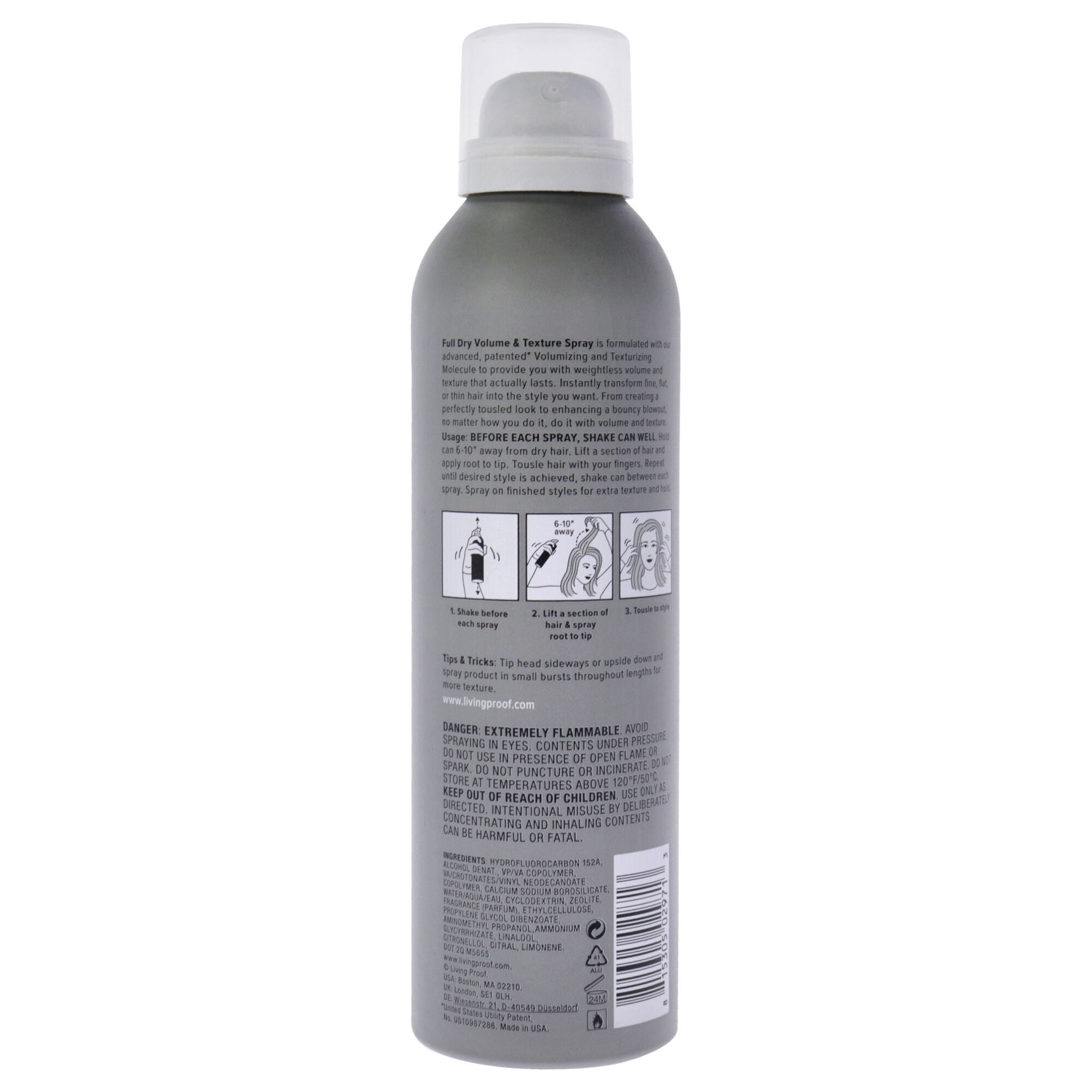 Full Dry Volume and Texture Spray by Living Proof for Unisex - 7.5 oz Hair Spray, See Description, alternate image number 1