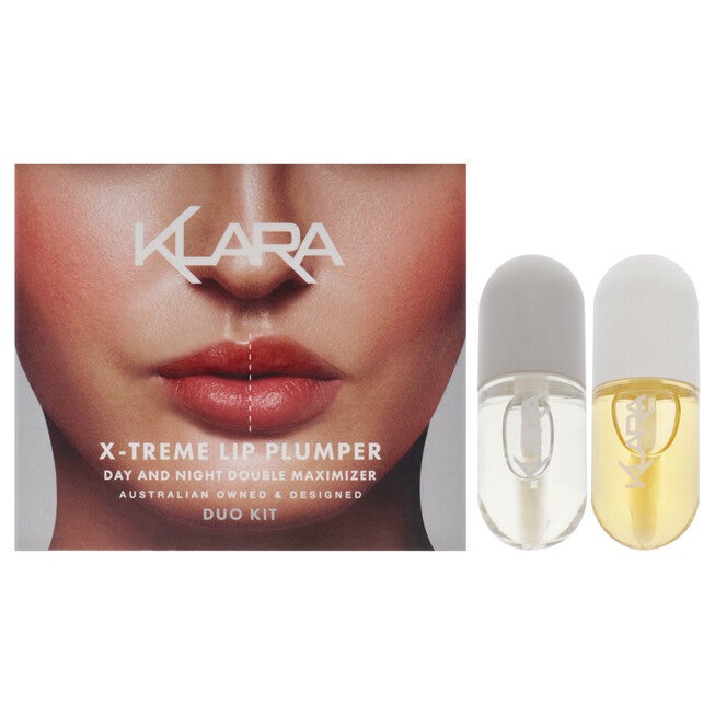 X-Treme Lip Plumper Duo by Klara for Women - 2 Pc 0.18oz Lip Maximizer Day Plumper, 0.18oz Lip Care Night treatment, See Description, hi-res image number 0