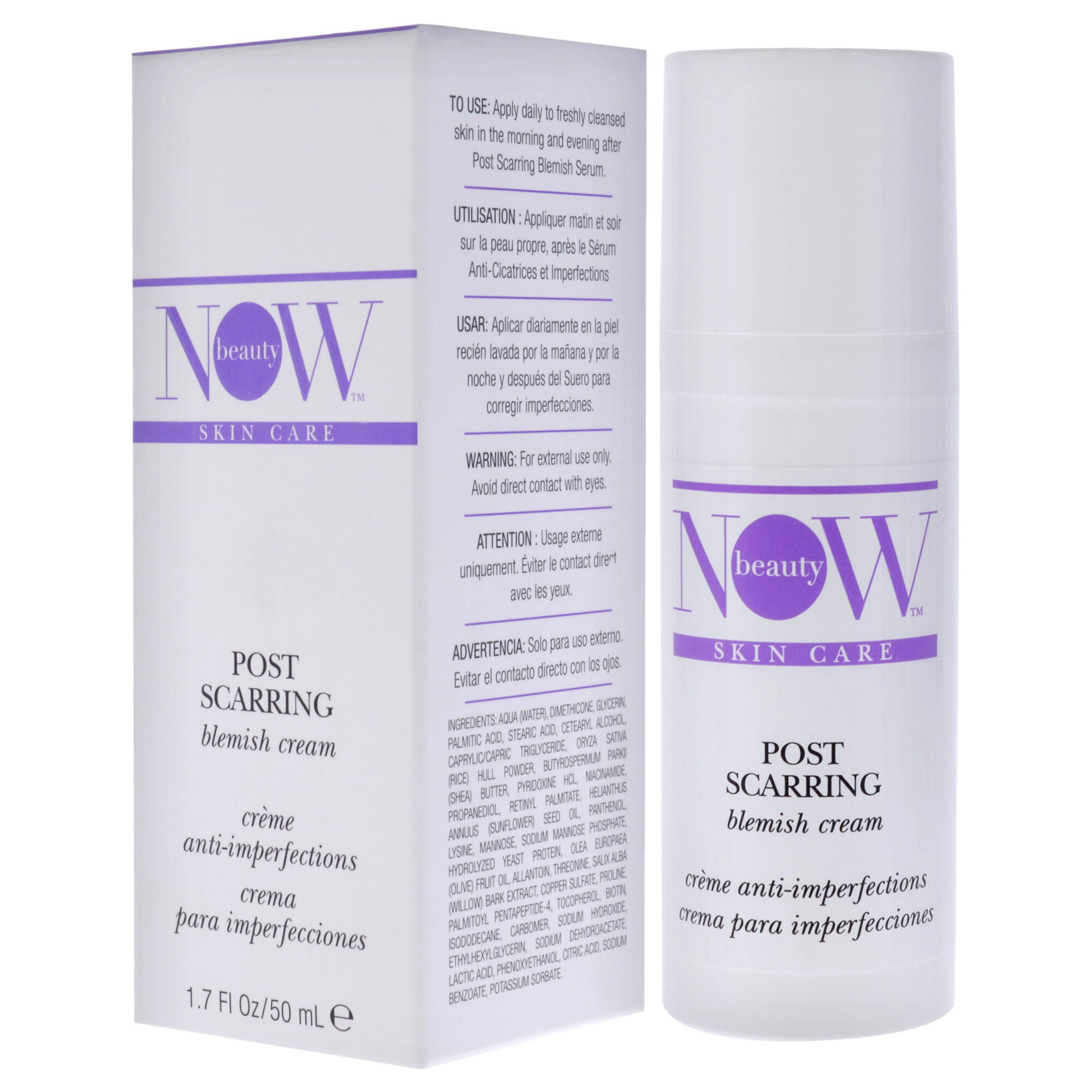 Post Scarring Acne Cream by NOW Beauty for Unisex - 1.7 oz Cream, See Description, alternate image number 1