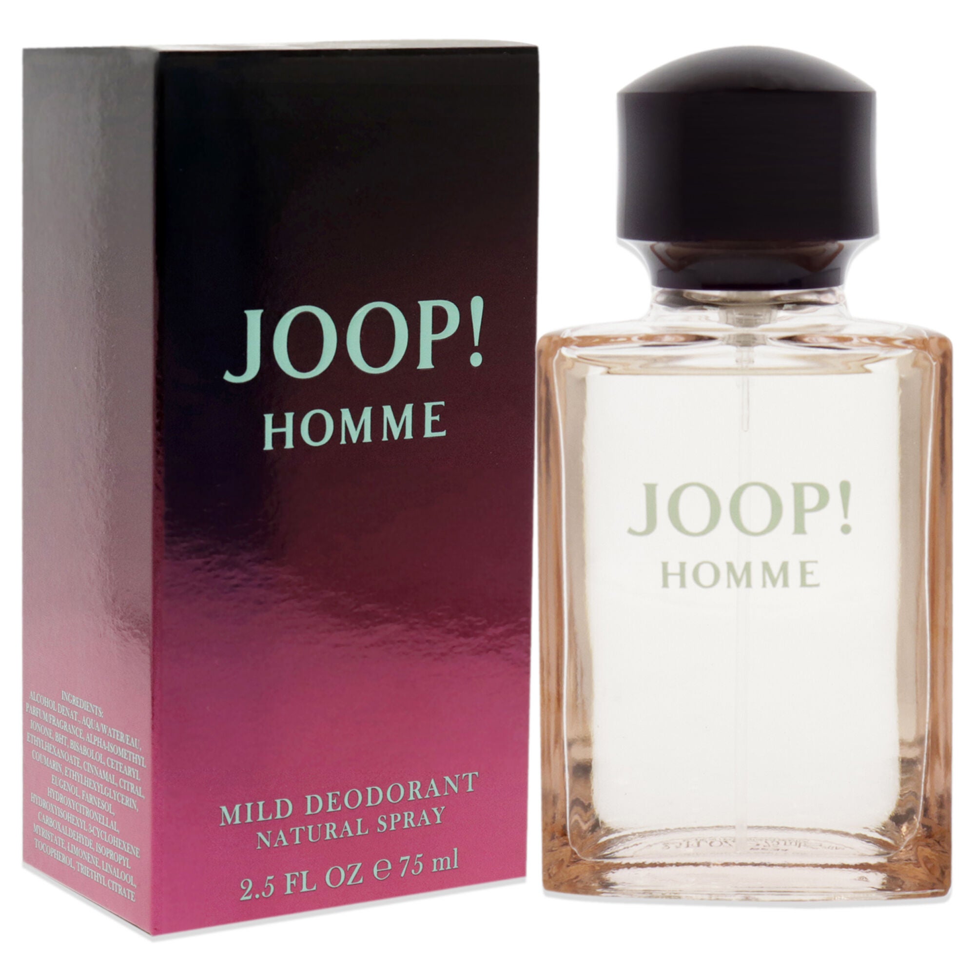 Joop by Joop for Men - 2.5 oz Mild Deodorant Spray, See Description, alternate image number 2