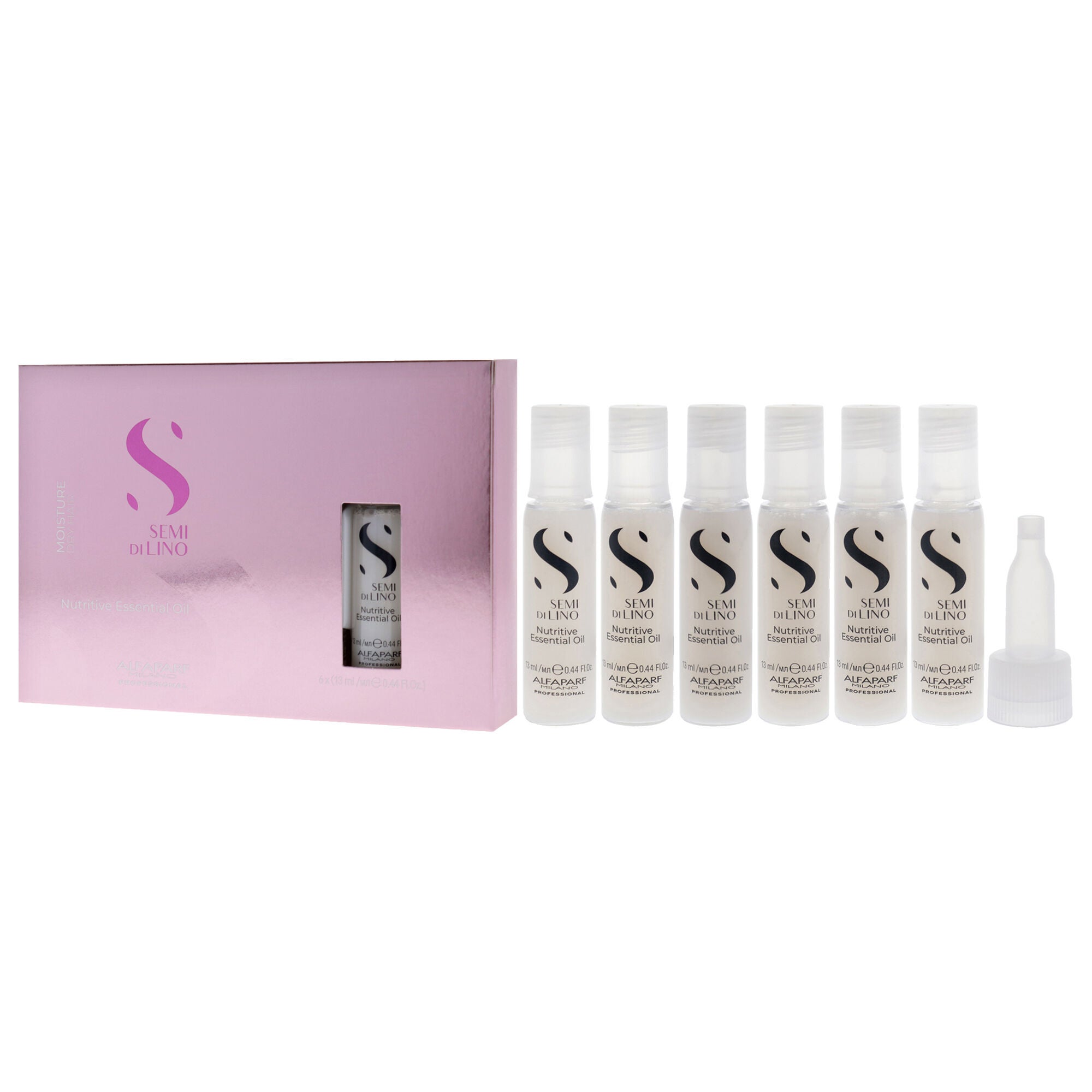 Semi Di Lino Moisture Nutritive Essential Oil by Alfaparf Milano for Unisex - 6 x 0.44 oz Oil, See Description, alternate image number 3