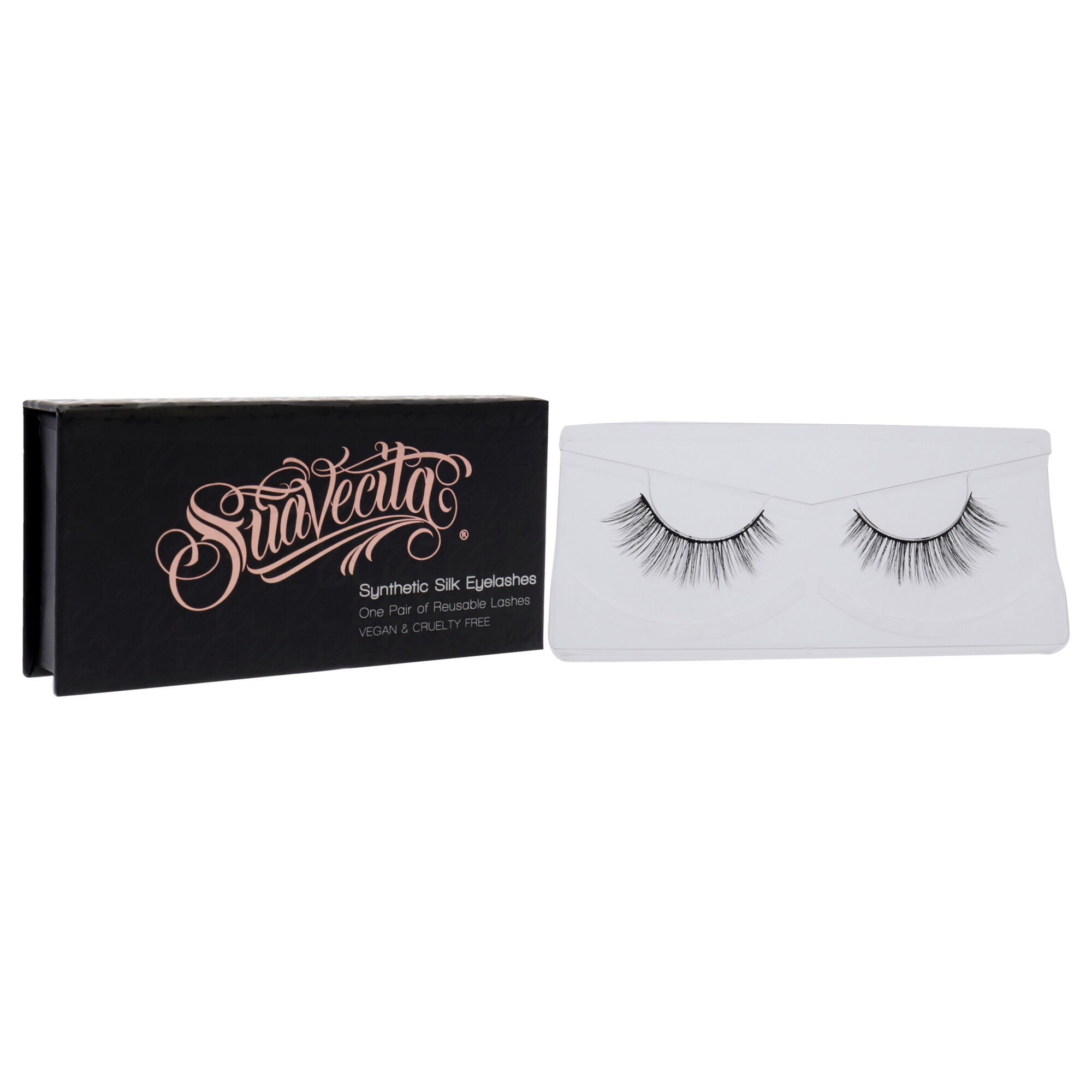 Synthetic Silk Lashes - Licorice by Suavecito for Women - 1 Pair Eyelashes, See Description, alternate image number 2