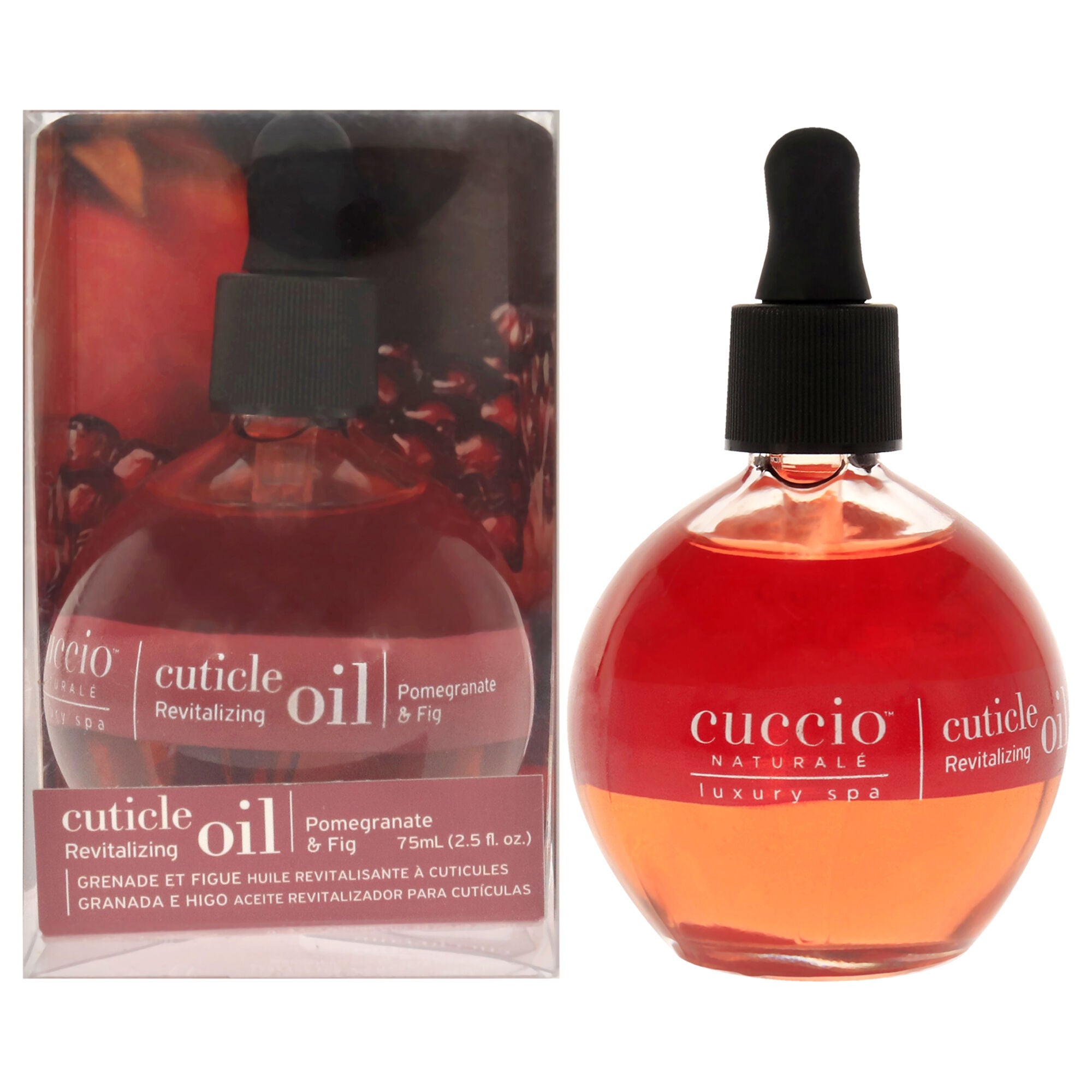 Cuticle Revitalizing Oil - Pomegranate and Fig Manicure by Cuccio Naturale for Unisex - 2.5 oz Oil, See Description, hi-res image number 0