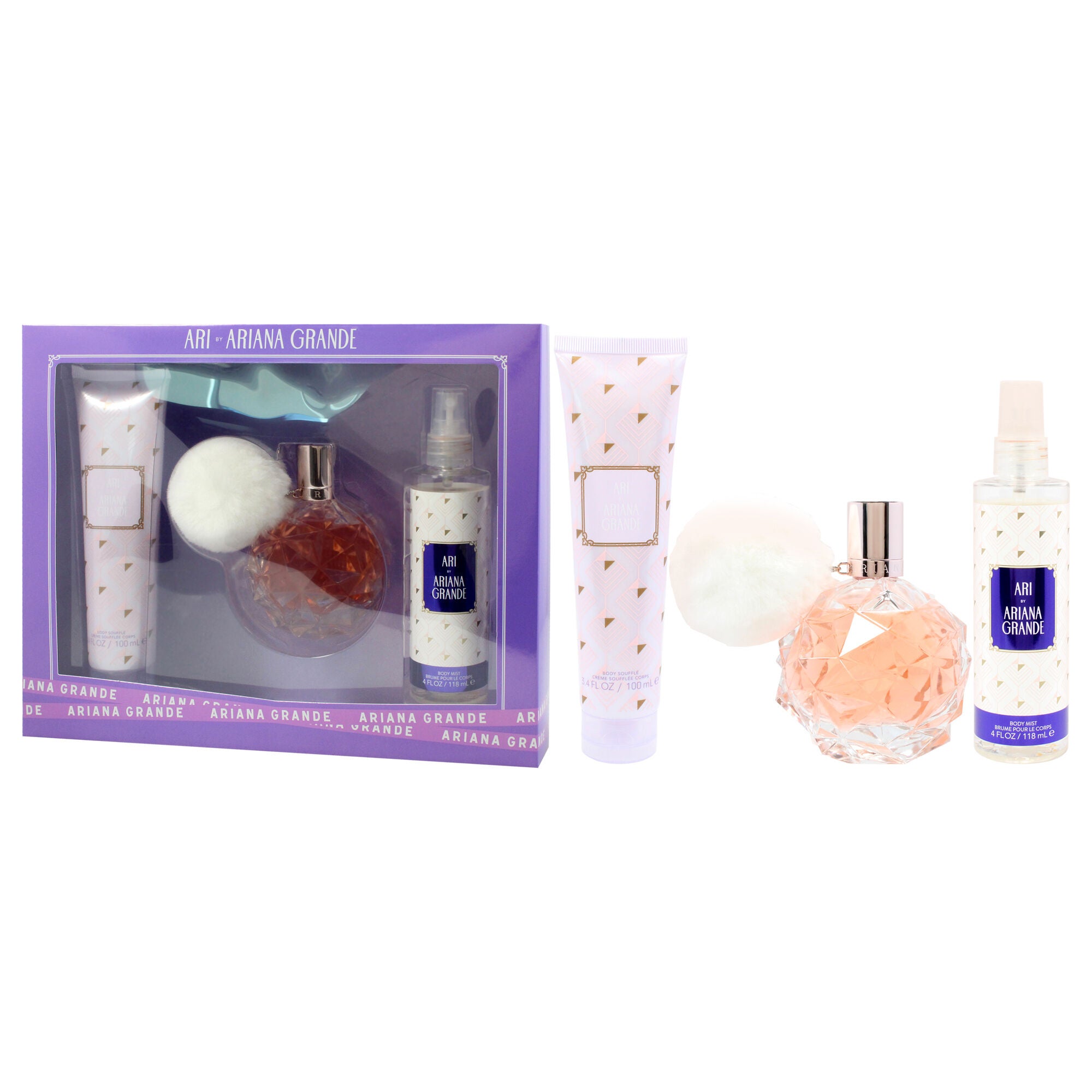 Ari by Ariana Grande for Women - 3 Pc Gift Set 3.4oz EDP Spray, 3.4oz Body Souffle, 4oz Body Mist, See Description, alternate image number 3