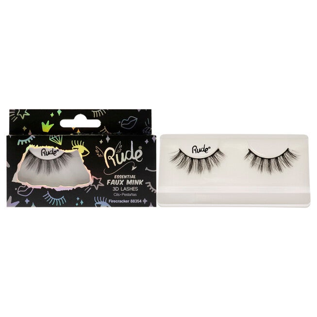 Essential Faux Mink 3D Lashes - Firecracker by Rude Cosmetics for Women - 1 Pc Pair, See Description, hi-res image number 0