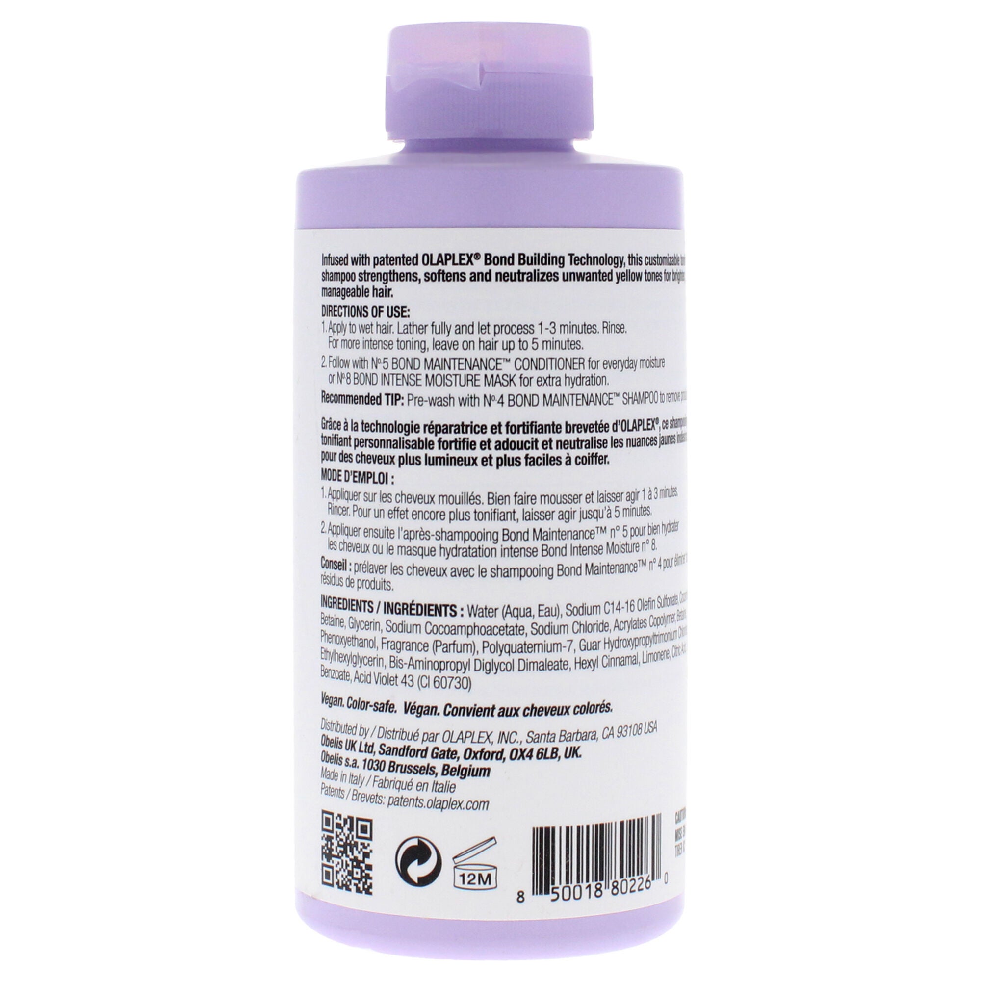 No 4P Blonde Enhacer Toning Shampoo by Olaplex for Unisex - 8.5 oz Shampoo, See Description, alternate image number 3