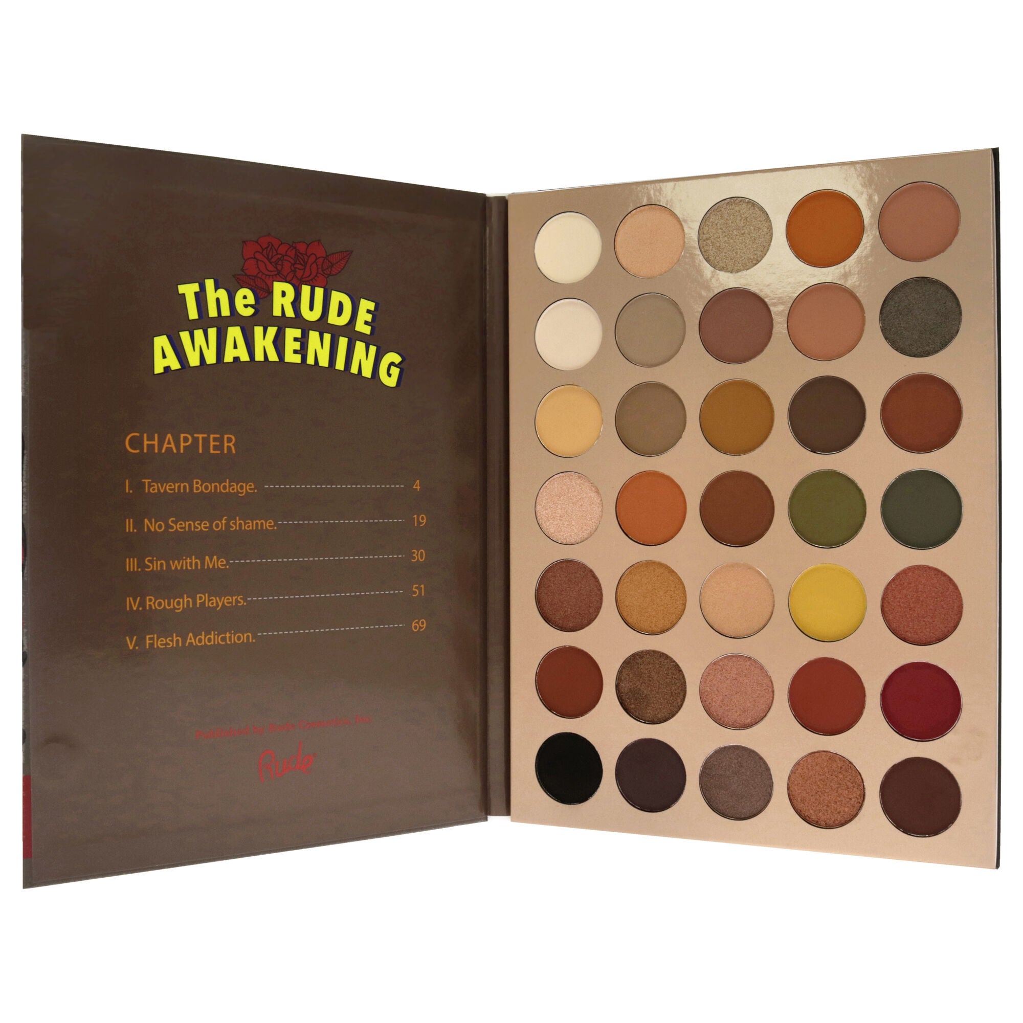 The Rude Awakening 35 Eyeshadow Palette - Book 5 by Rude Cosmetics for Women - 1.34 oz Eye Shadow, See Description, alternate image number 4