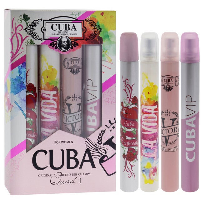Cuba Quad I by Cuba for Women - 4 Pc Gift Set, See Description, alternate image number 1