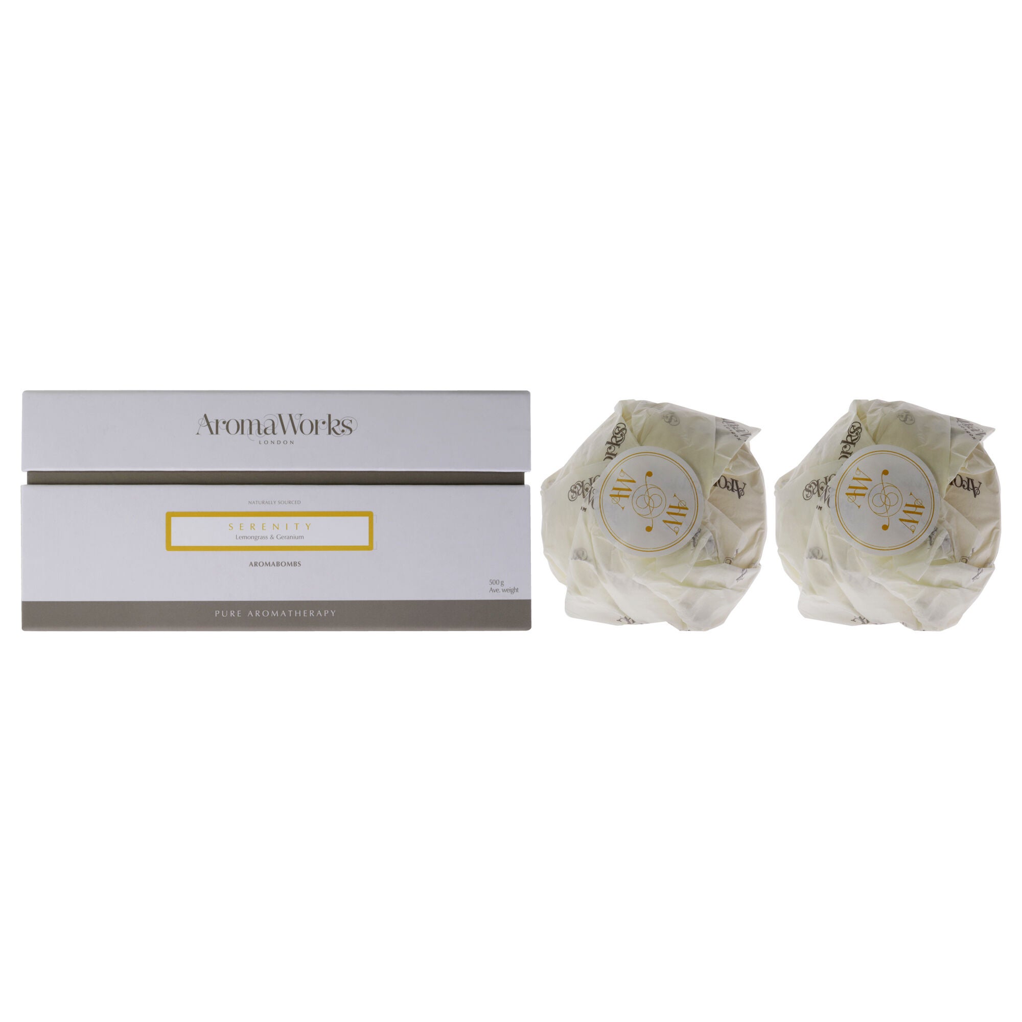 Serenity AromaBomb Duo by Aromaworks for Unisex - 2 x 17.6 oz Bath Bomb, See Description, hi-res image number 0
